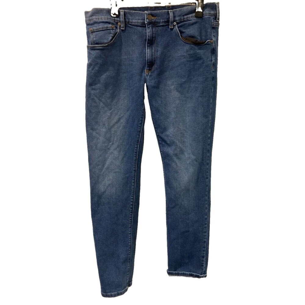 Men's Mott and Bow Slim Jeans Oliver Medium Wash Blue Size 36x32
